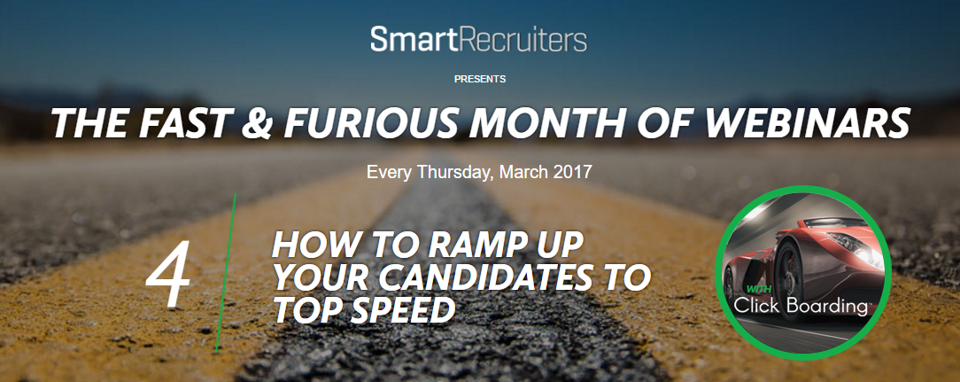 How to ramp up your candidates to top speed webinar on demand How to ramp up your candidates to top speed webinar on demand